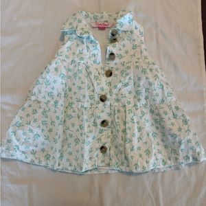 NWOT Ruffle Butts Tiered Shirt Dress